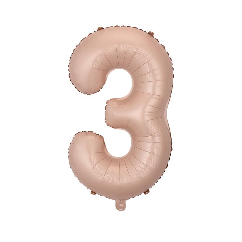 32" Medium Number Aluminum Foil Balloon for Children's Birthday Party Decorations