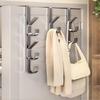 Vertical Door Organiser Hooks Sturdy Mounting For Hats Keys Bags Rustproof Metal Coat Rack Home Essential