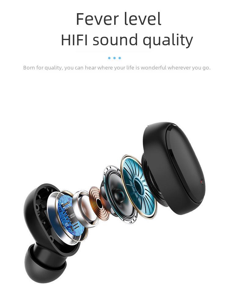 A6S Macaron Mini Bluetooth Headset: Convenient In-ear Wireless Sports Stereo with Noise Reduction.