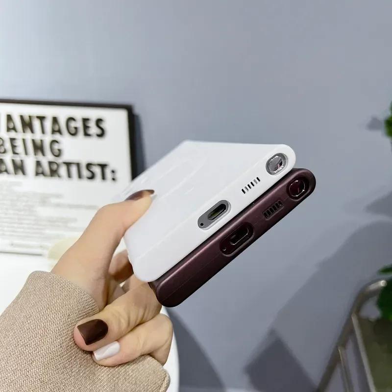 Luxury Magnetic Case For Samsung Galaxy S25 S24 S23 Ultra S22 Plus S21 S20 FE Magsafe Lens Protector Wireless Charging Phone Cover