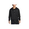 Nike Solid Color Quick-Dry Breathable Logo Embroidered Hooded Zip-Up Long Sleeve Jacket Men jackets Black FZ0968-010