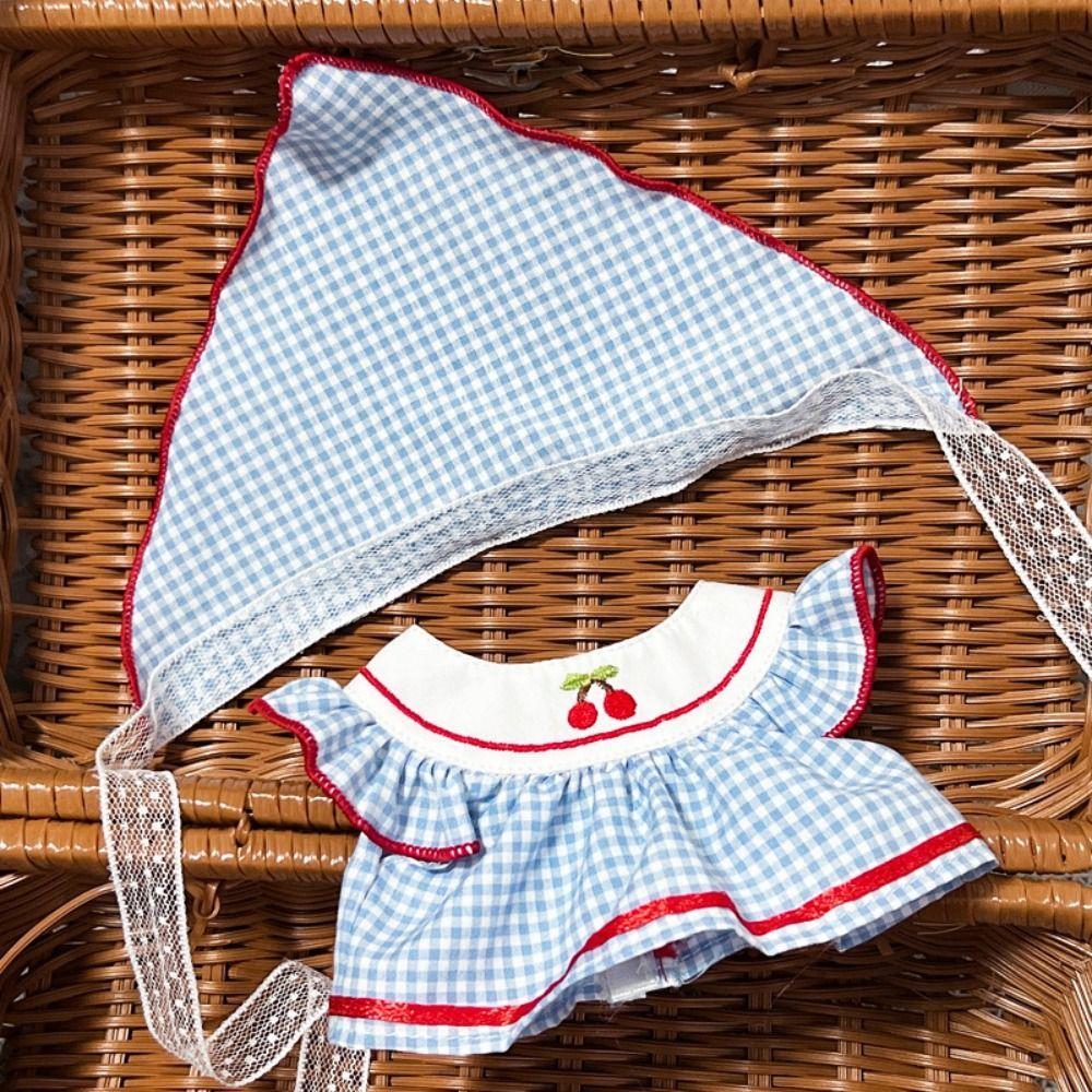 

Skirts Cotton Doll Dress Suspender Pants No Attributes Dolls Clothes Children s Gift 10cm синий