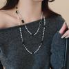 Korean Vintage Pearl Sweater Necklace - Autumn/Winter High-End Fashionable Accessory