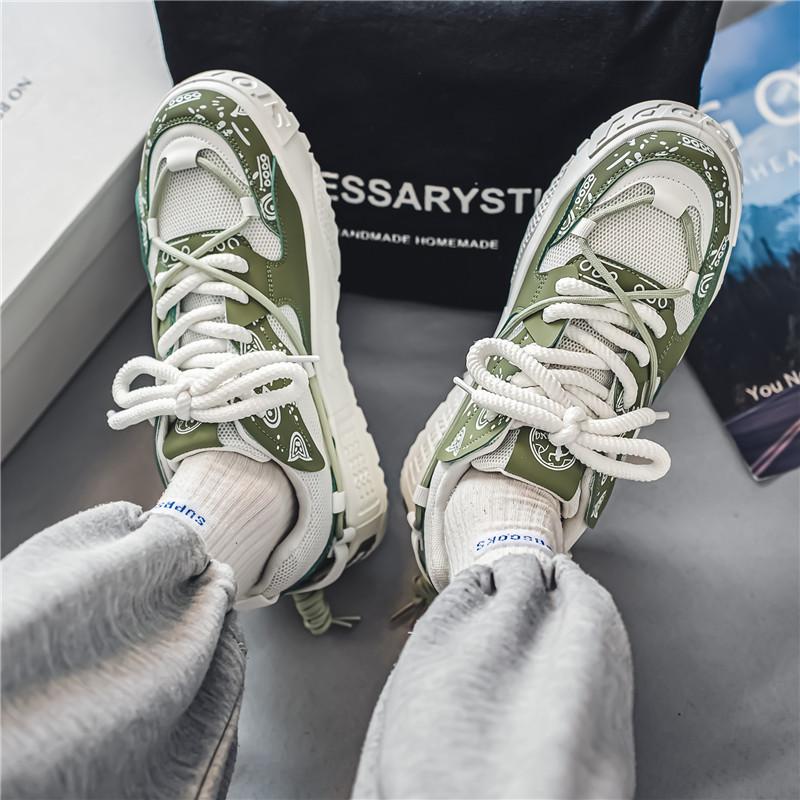 Herrenschuhe Sneakers Herren Freizeitschuhe Freizeit Luxus Herren Wanderschuhe Chunky Trend Stakeboard Schuhe für Männer Sport Laufschuhe Herrenschuhe