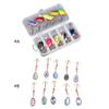 10Pcs Trout Fishing Spoons Lures Fishing Spinner Metal Hard Baits with Treble Hook Sequins Baits Crankbaits Easy To Use