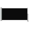 Retractable Side Awning 120 x 300 cm Black