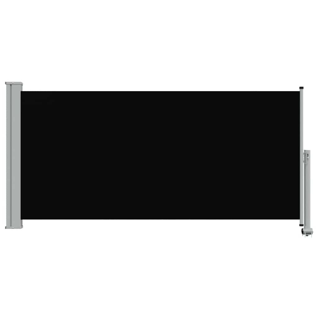 Retractable Side Awning 120 x 300 cm Black