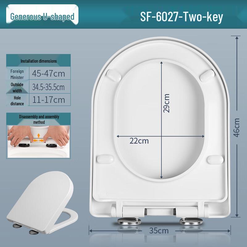MDNG Universal Top & Bottom Mount Toilet Seat