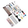 Kit Surtido de Componentes Electrónicos DIY Módulo de Alimentación Resistor Condensador Transistor Cables Jumper