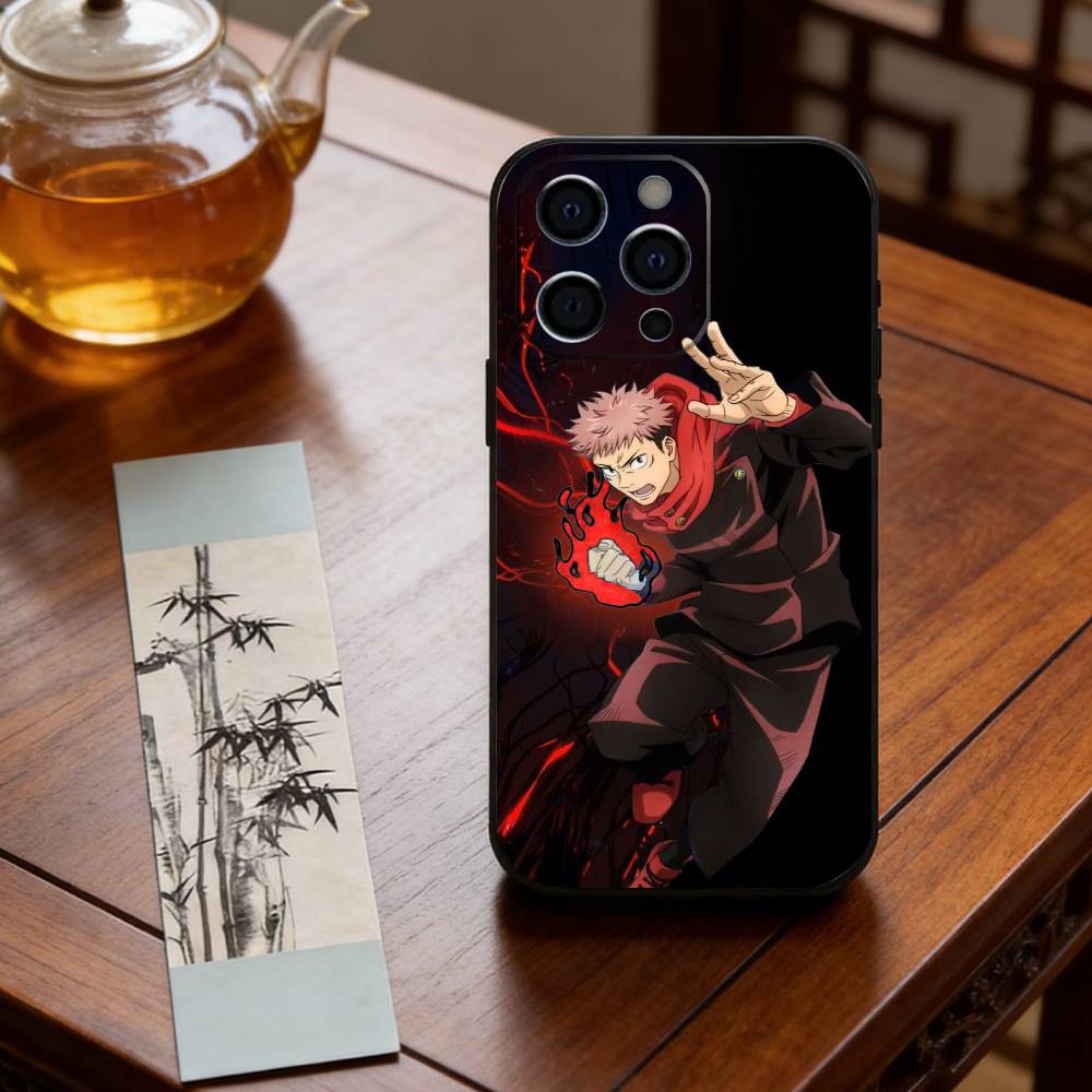 Anime J-Jujutsu Kaisen Y-Yuji Itadori Phone Case Silicone Soft For IPhone 17 16 15 14 13 12 11 X XR Plus Pro Max Plus