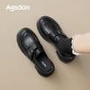 Black Platform New Autumn and Winter Small Leather Shoes with Skirt Single Shoes