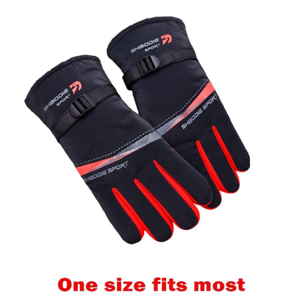 New Anti Slip Winter Gloves Thickened Warm Riding Gloves Breathable Winter Mittens Men