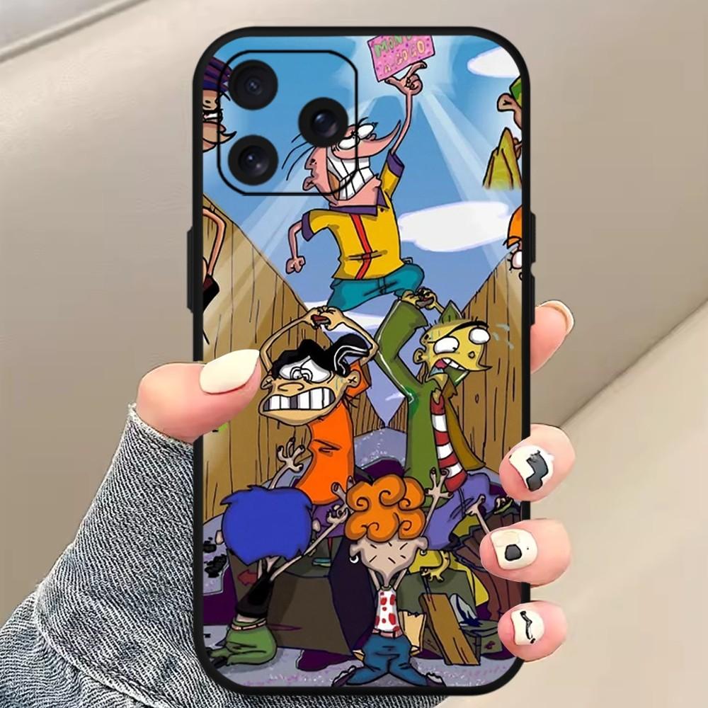 Ed Edd N Eddy Cartoon Phone Case For Xiaomi 10 12 Poco M3 X3 Nfc Redmi 10 11S Lite Ultra 4G 5G Black Soft Shelll