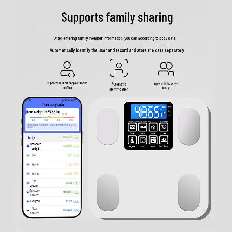 ZISIZ P30B Bluetooth Smart Body Weight Scale