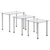 Day and Night - Day and Night Stackable Tables 3 Units Transparent Tempered Glass
