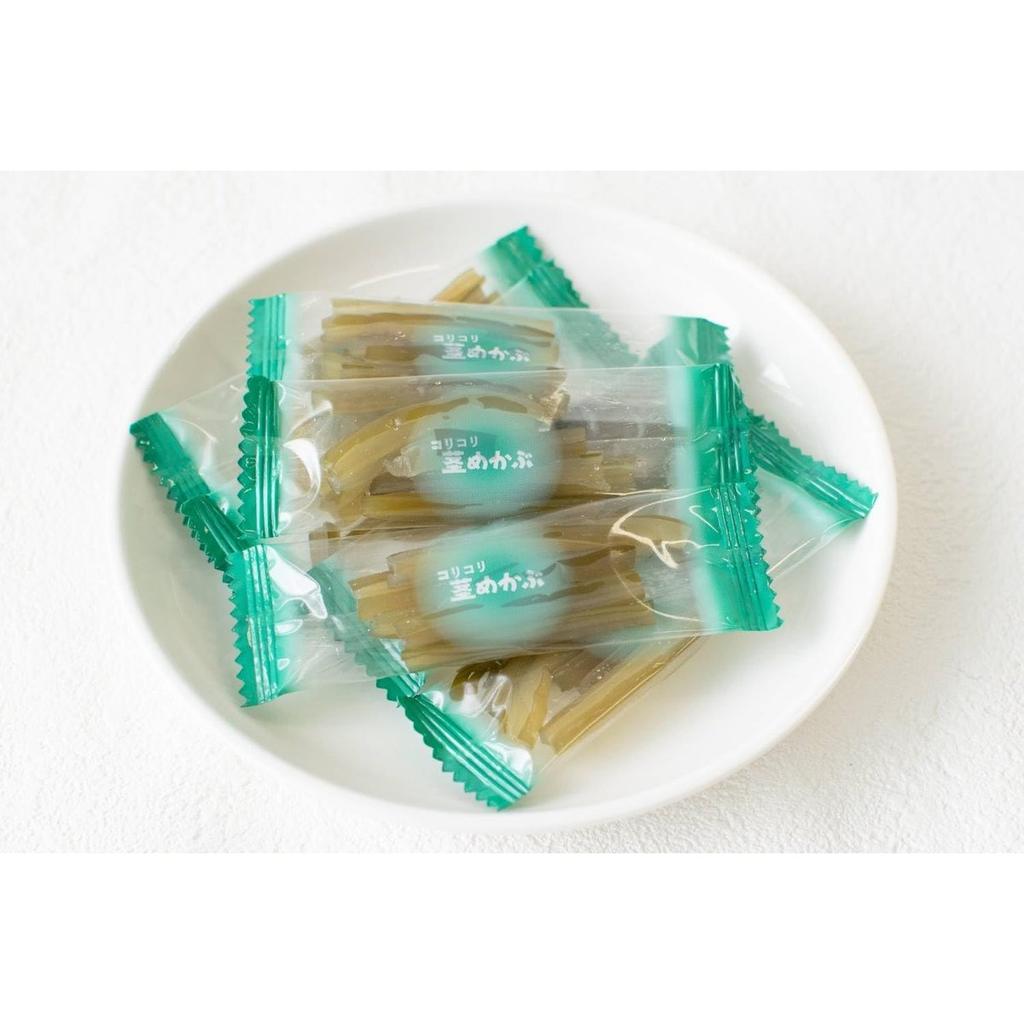 Sokan Salted Wakame Seaweed Stem Snacks Kuki Mekabu, 24g x 12 Packs, Low Calorie Healthy Japanese Snack, Fat-Free and Rich in Dietary Fiber