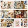 Retro-Style High-Quality Paper Background Materials Retro English Poster Paper for Handmade Journals DIY Collage Decorative Back