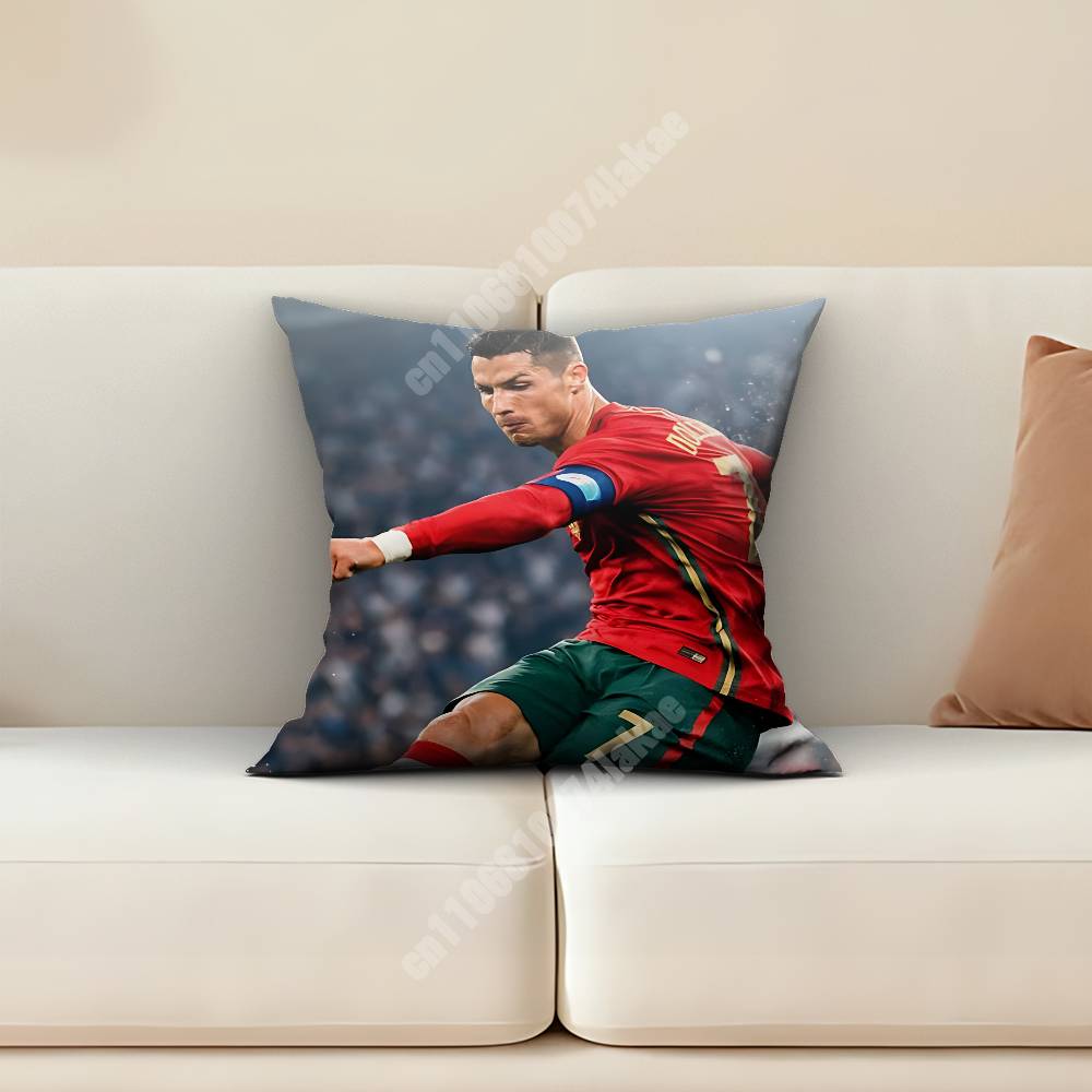 Portugal Futebol  CR Soccer Pillow Cover Sofa Couch Cushion Case Home Living Room Decoration