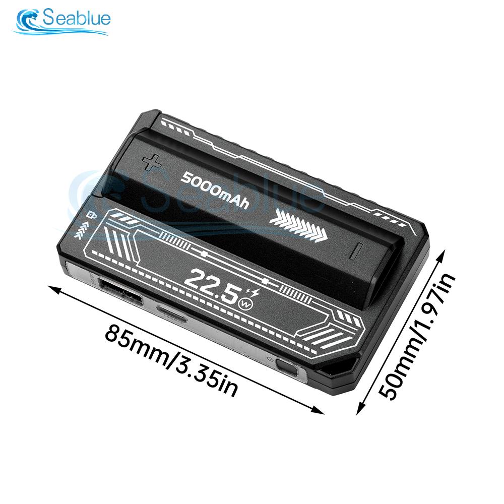 1X 21700 Power Bank Case Solder-Free DIY Kit PD 20W Fast Charging Detachable Cable Portable Battery Case for Outdoor Activities