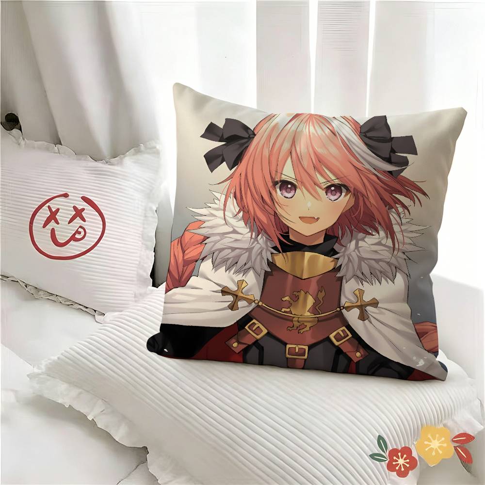 1pc Fate Apocrypha Astolfo Anime Pillow Case Fashion Square Pillowcase Bedroom Sofa Room Ins Decoration Leisure