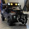 1:24 Land Rover Defender 90 Tomb Raider Off Road Suv Alloy Diecast Model Car Indoor Home Furnishings Collectibles Hobby Present