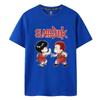 100% Cotton T-shirt SLAM DUNK T Shirt Outdoor Fun Cartoon Runny Sports Top Casual Print Oversized Hip Hop Short Sleeve Tees
