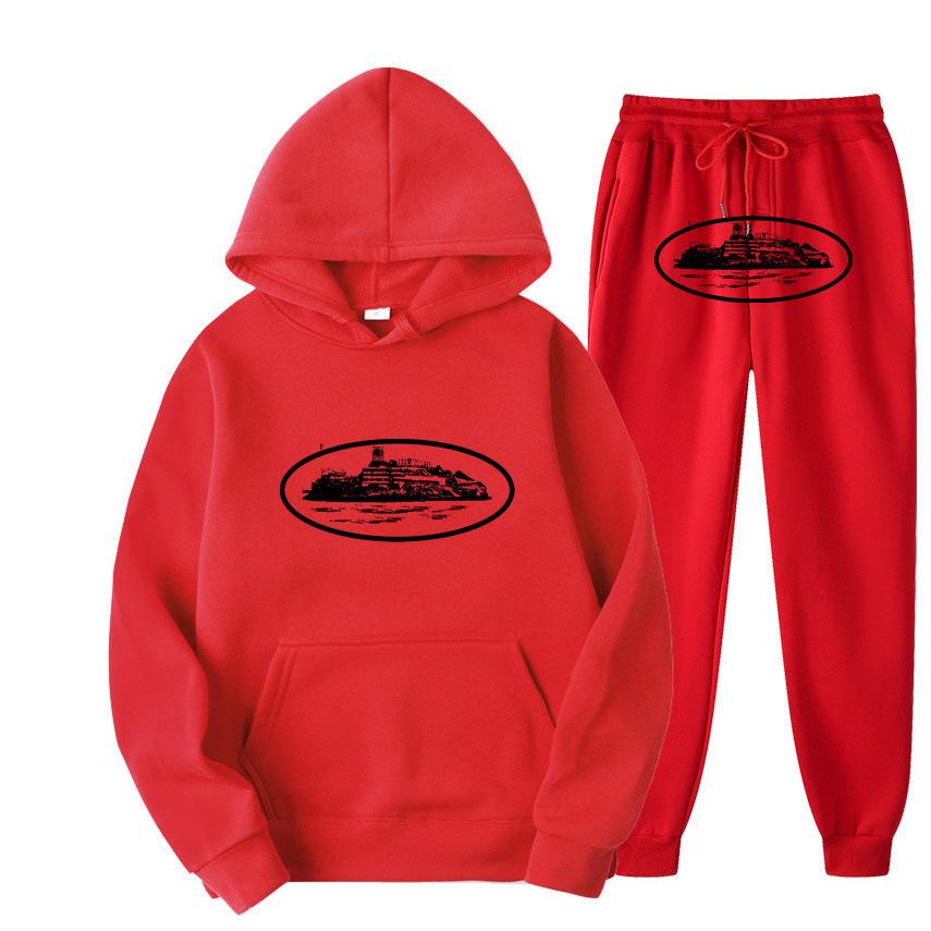 Trendy Street Loose Hoodie Set Brand Hip Hop Skateboarding Casual Men's