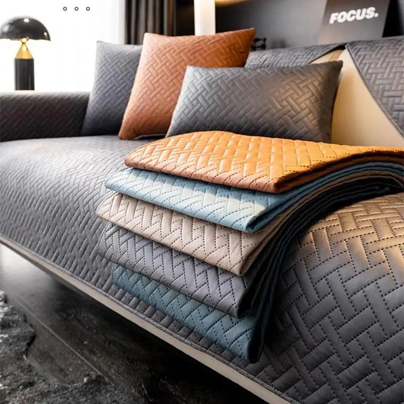 Neue Technologie Stoff Stoff Leder Sofa Matte Licht Luxus Wasserdichte Couch Kissen Moderne Alle-saison Universal Schutzhülle