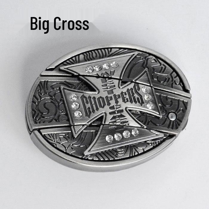 Men's Casual Punk Alloy Knife Buckle Belt