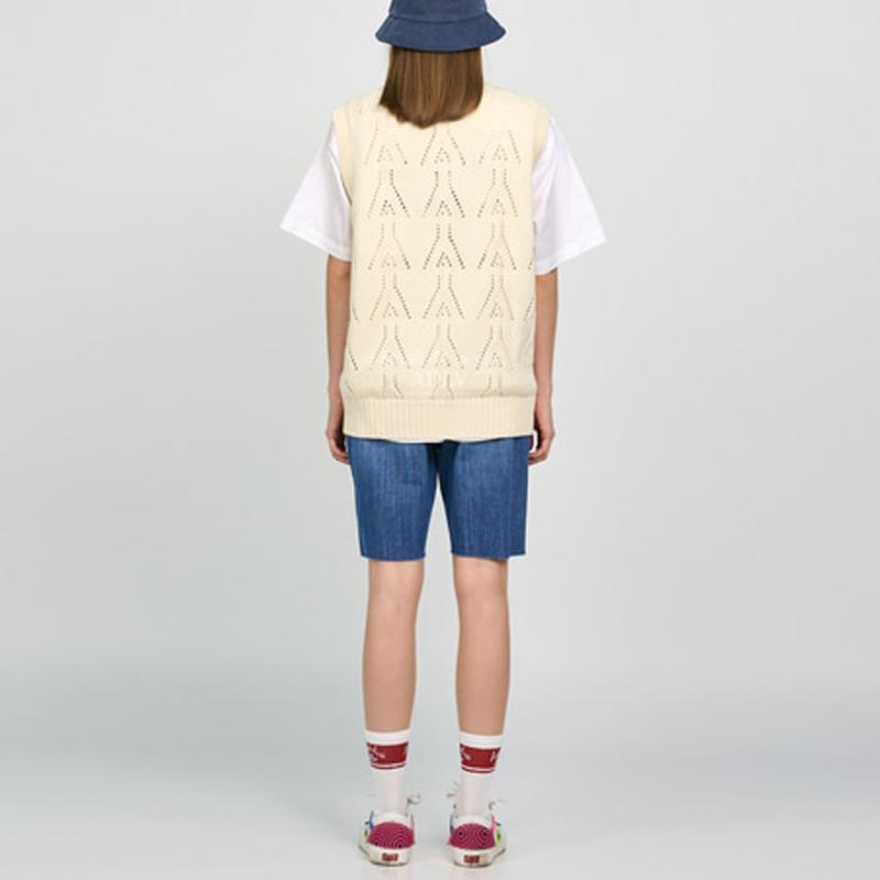 Acme De La Vie/ADLV 22 Vest Unisex Cream ADLV-22SS-KNLAPC-CRM