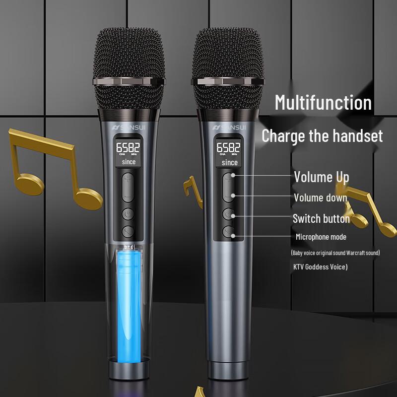 SANSUI V52 Portable Bluetooth Karaoke Speaker System (CN Version)