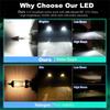 6000Lm 6500K 35W Motorcycle H4 9003 Hb2 Led Headlight Hi/Lo Beam Bulb Waterproof