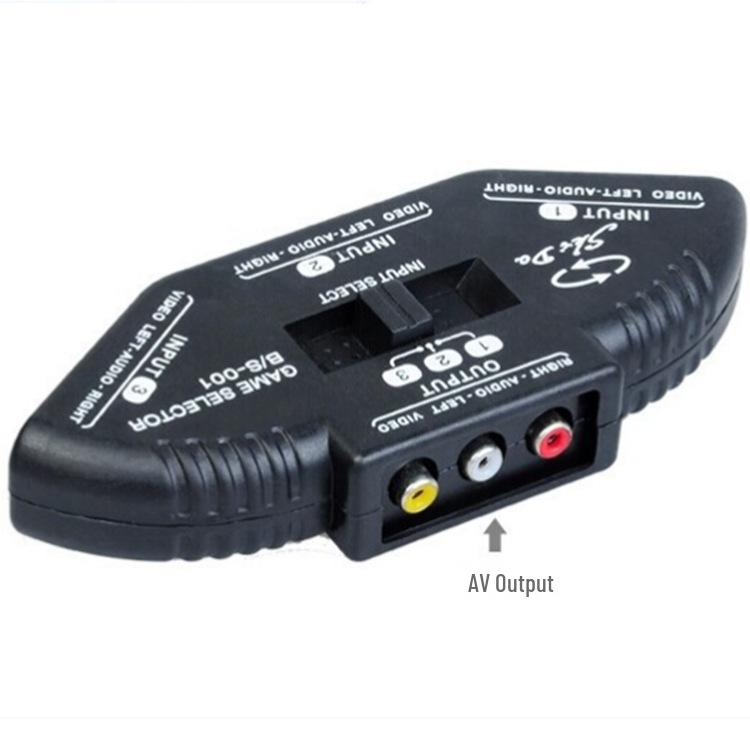AV Switcher: 3-in-1 Out, 2-in-1 Out AV Distributor & Converter