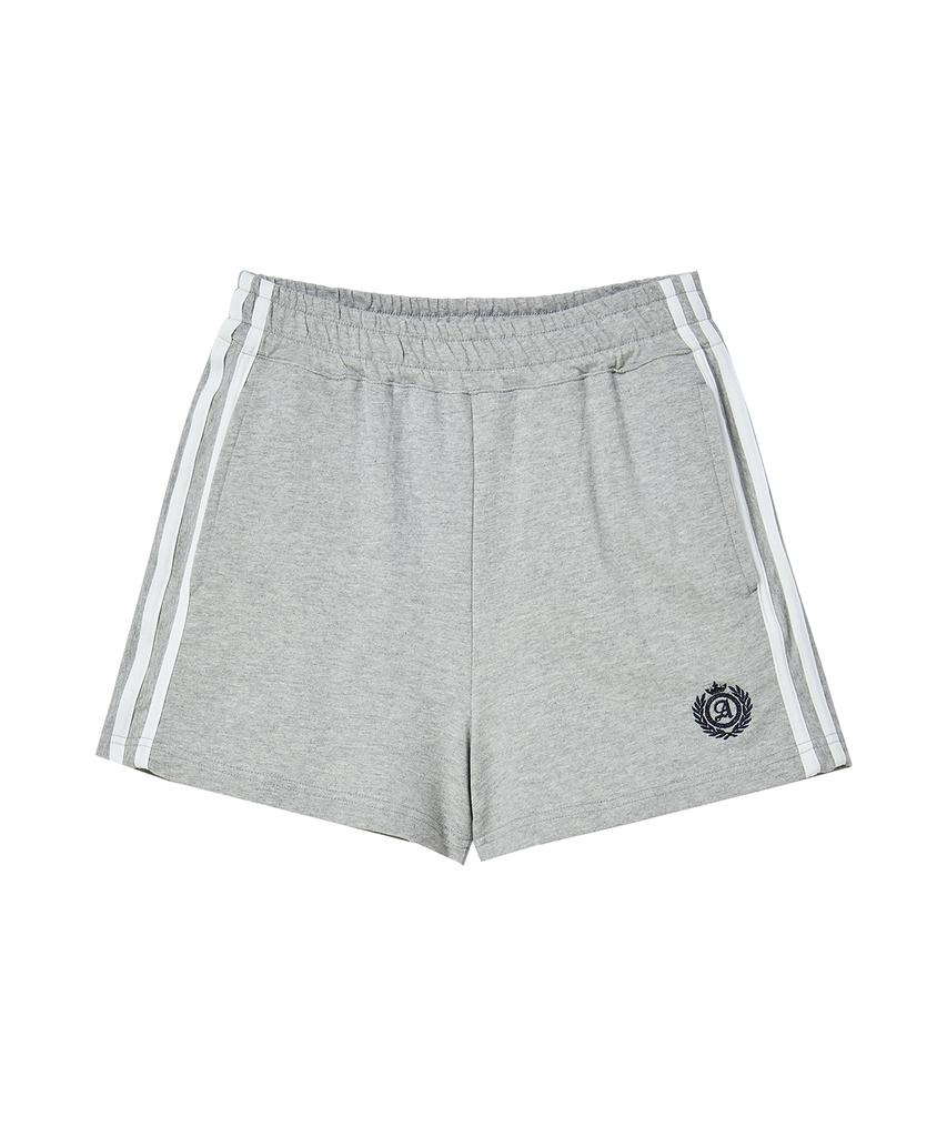 AWESOME STUDIO Line Color Block Shorts Melange Grey