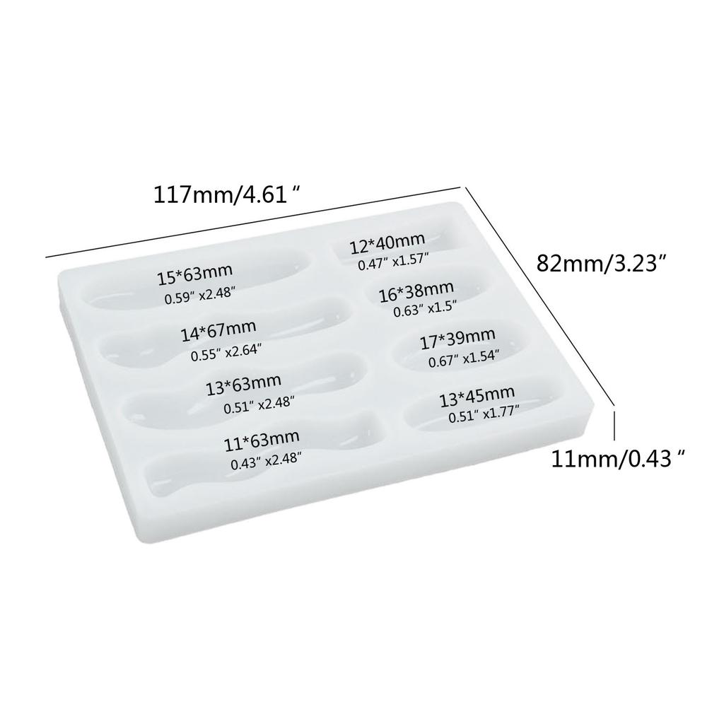 Irregular Hair Pin Epoxy Resin Mold Hairpin Silicone Molds Jewelry Casting Mold for DIY Craft Hairpin Easy Clean