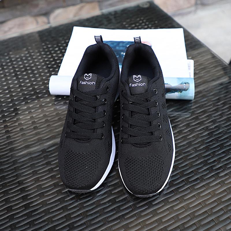 Womens Casual Running Shoes Breathable Knit Sneakers for Ladies Lightweight Sports Shoes Size 35-42