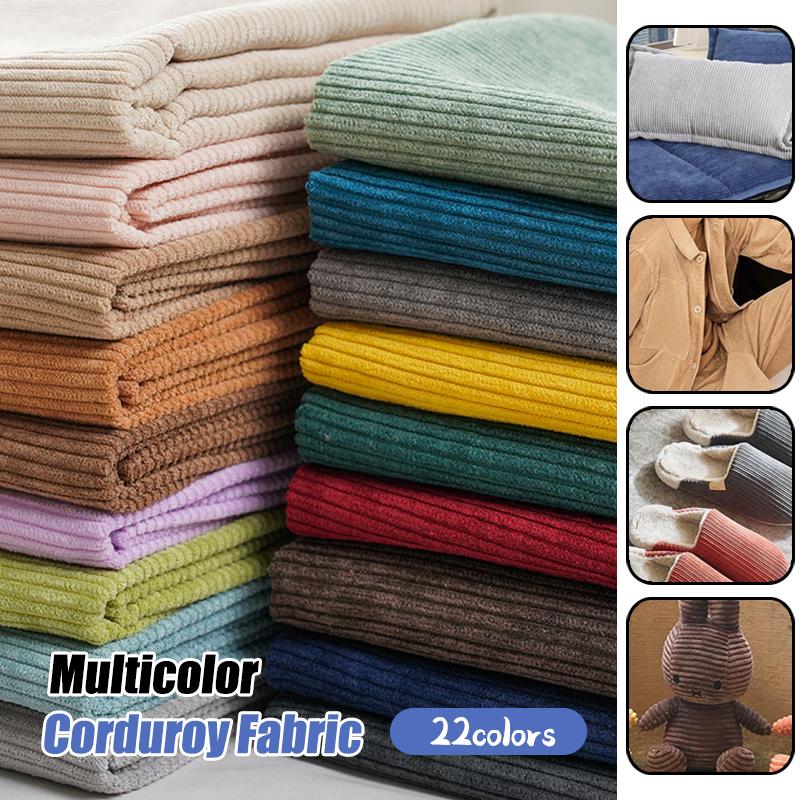 

100*150cm Velvet Corduroy Fabric Solid Color Soft Warm Corduroy Fabric For Diy Shirt Jacket Sweater Sofa Cloth Lining Sewing
