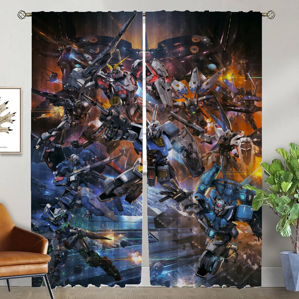 

Blackout Curtain for Room 2 Panel Gundams Modern Living Room Curtains Home Interior Curtains Shades Partition Tulle for Bedroom W50xH70cmx2pcs-CL