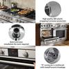 Manopola Controllo Forno Piano Cottura a Gas Adatta per W11156487 YKFED500EBS0 YKFED500EBS3 KFED500EWH05 KFED500EBS05 YKFED500EBS5