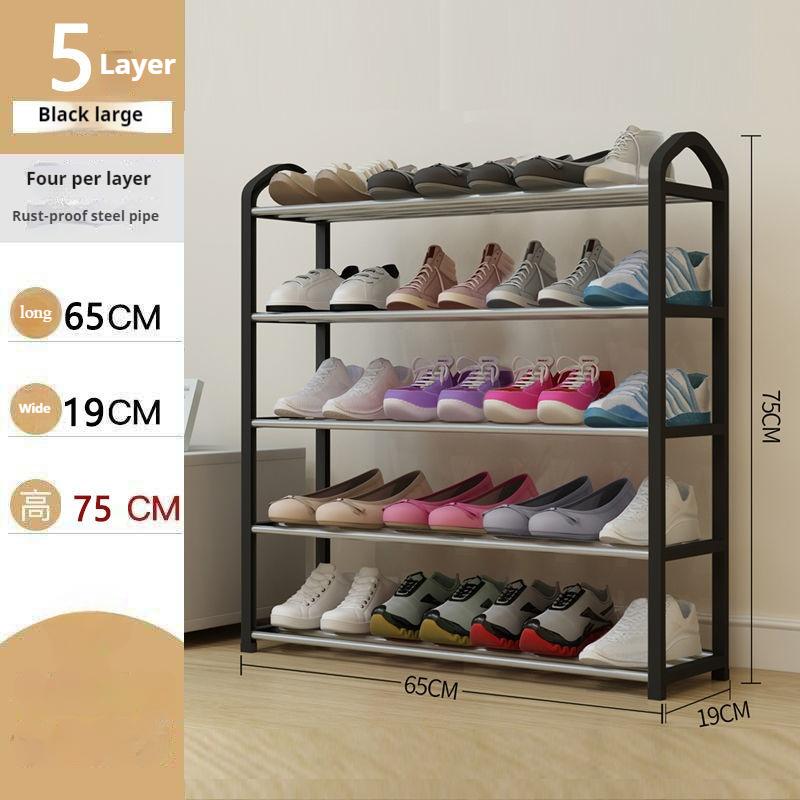 5-layer Creative Home Shoe Rack Home Dormitory Door Storage Rack Shoe Cabinet Component Removable and Easy To Assemble