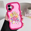 Sakura Uta Cure Idol Wavy Edge TPU Mobile Phone Case for iPhone 17 16 15 14 13 12 11 Air Pro Max Plus Colorful Cover