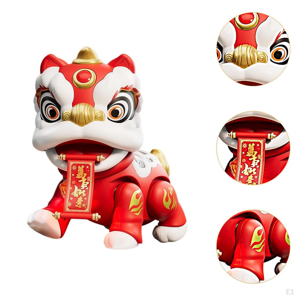 Electric Dancing Lion Walking Toy Development Body with Music and Lights Electronic Pet for