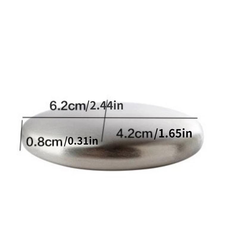 1pc Oval Shape Stainless Steel Soap Deodorize Smell From Hands Retail Magic Eliminating Odor Kitchen Bar