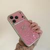 Custodia Lussuosa Colorata Galvanizzata con Stella e Fiocco di Diamanti per iPhone 17, Apple 16 Pro Max/15/14