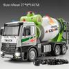 1:24 Betonmischer LKW Legierung Container Auto Diecast Modell Spielzeug Türen Öffnen mit Ton Licht Fahrzeuge Kindergeburtstagsgeschenke