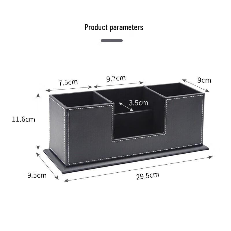 RYZH Leather Multifunctional Desk Organizer