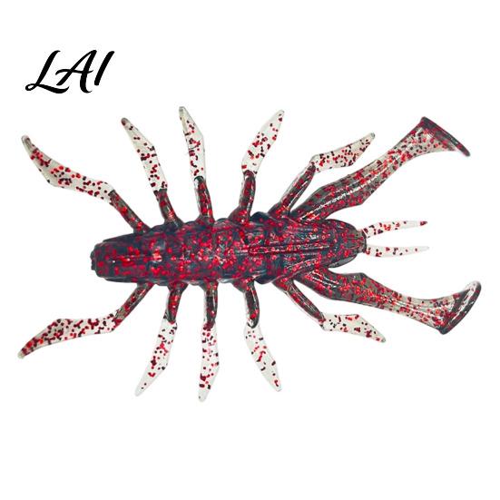 PVC Fishing Baits 8Pcs 6cm/2.8g Bionic Insect Soft Bait Slow Sinking Floating Artificial Lure Lures Swim Bait for Freshwater Saltwater Trout Crappie