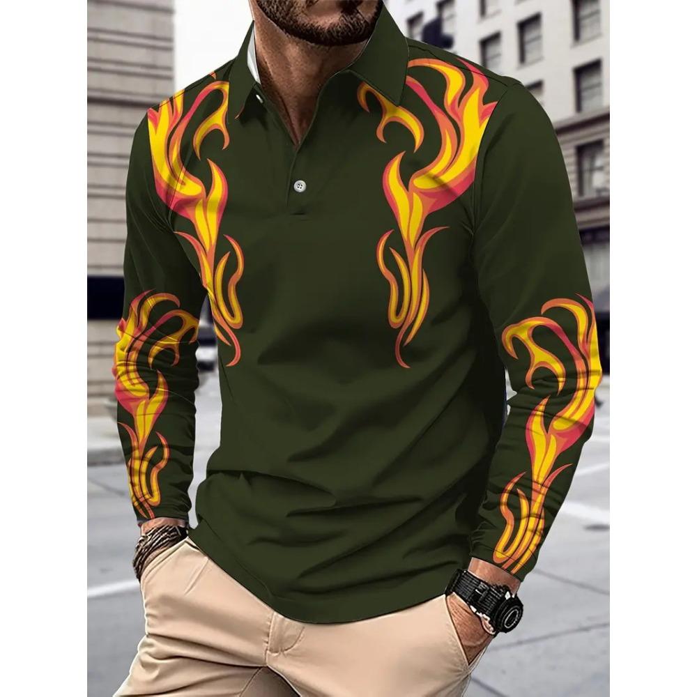 

Харадзюку хип-хоп уличный стиль мужская рубашка поло с длинным рукавом и лацканами большого размера свободный удобный свитшот с длинным рукавом 5XL