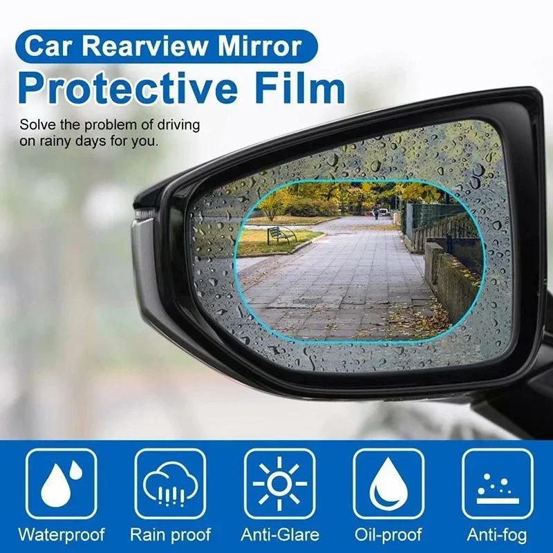 Car Rearview Mirror Protective Film, Anti-fog Membrane, Anti-glare, Waterproof, Waterproof, Car Sticker