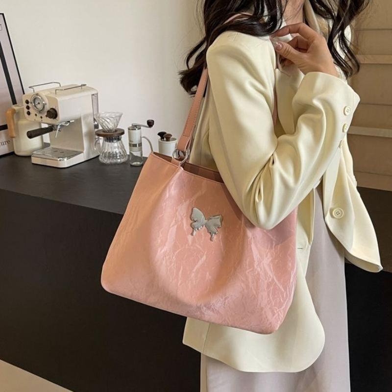 Butterfly Tote Large Women's Bag Fashionable Commuter Bag Large Capacity Versatile Shoulder Bag